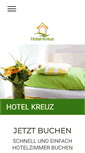 Mobile Screenshot of kreuz-hotel.de